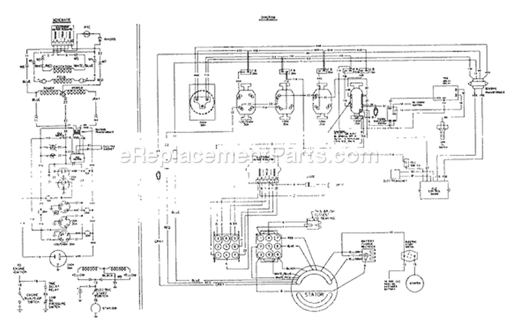Page D Diagram and Parts List for 9101-0  Briggs and Stratton Generator
